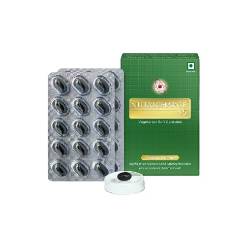 [BRSRA2YBOENRAYL3] I Unique Nutricharge S5 Vegetarian Soft Capsules with 5 Herbs