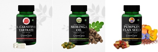 [BRSRYFQZCMMWMGTX] L Carnitine 1 + Moringa Seed Oil Pumpkin Daily Health Pack |60 CAPSULES