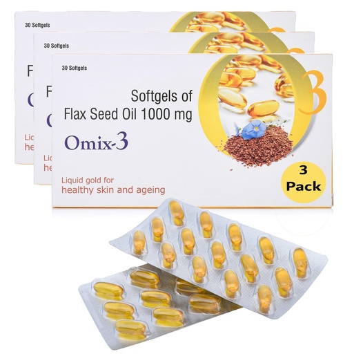 [BRSWGBT5OBYWG2TX] Cold Pressed Flaxseed Oil 1000mg Omega 3-6-9 Softgel Capsules for Men & Women | Plant-Based Essential Fatty Acids | Supports Heart, Brain & Joint Health | Vegetarian Omega Supplement | 30 Capsules