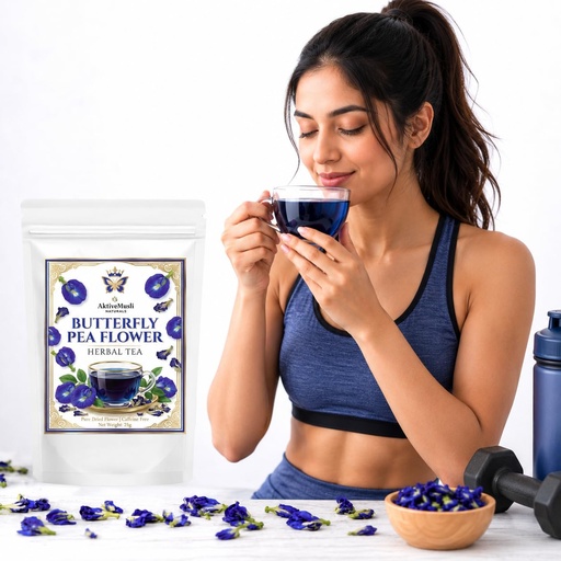 [BRSRYGDRDN7QGCI6] Butterfly Pea Flower Tea Caffeine Free Herbal Tea Unflavoured Herbal Tea