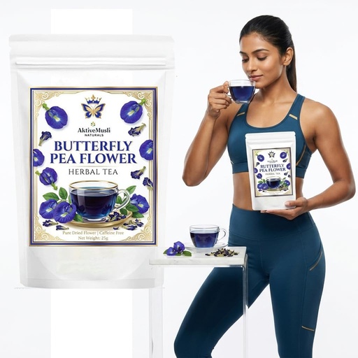 [BRSRYGDRC4PRGGT5] Butterfly Pea Tea Helps To Improve Immunity |Caffeine Free | Herbal Tea