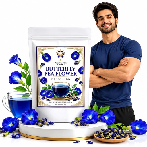 [BRSRYGDRCMMBS2Q7] Butterfly pea Tea Rich in VITAMIN A & C - Caffeine Free Herbs Herbal Tea