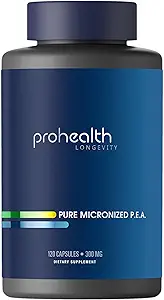 [BRSRAFL7CF4AYYL7] Pure Micronized P.E.A. or Palmitoylethanolamide | Temporarily Relieves Minor Aches | Superior Absorption | Supports Sleep and Longevity | Third-Party Tested | 300 mg per Capsule, 120 Capsules