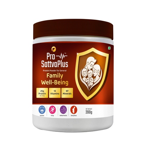 [BRSRYYY3C4MQGEL5] Pro Sattvaplus Family Wellbeing Powder | Daily Nutrition & Wellness Support for Whole Family | Herbal Health Supplement for Energy, Immunity & Vitality (200 G)