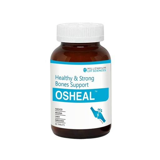 [BRSRGAYLAV5ROFA6] Osheal Tablets For Healthy and Strong Bones Support | Vegetarian Alternative to Calcium | With Hadjod, Arjuna, Lakh, Nirgundi | 60 Tablets