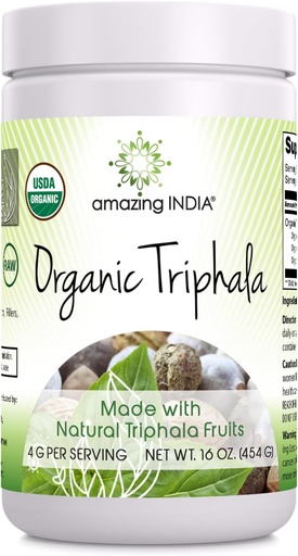 [BRSROA37CUCBS3LG] Neverjetno Indija Organic Triphala 16 Oz Powder 