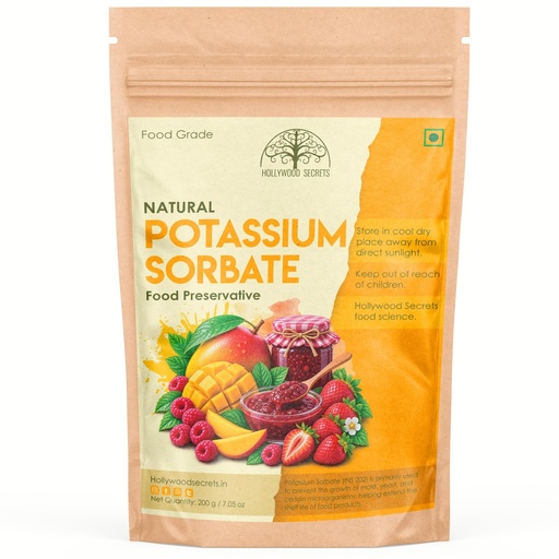 [BRSRAFQYBEFAA3DK] Potassium Sorbate Powder Preservative Food Grade 200 gm