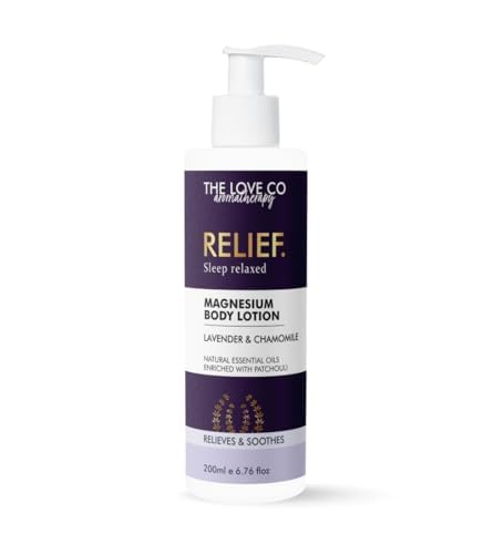[BRSRAZYBCMHGAYAZ] THE LOVE CO. Magnesium Sleep Body Lotion 200Ml | Topical Magnesium Chloride Supplement for Muscle Recovery, Better Sleep | Magnesium Oil Supports Deep Sleep, Recovery from Cramps, Fitness