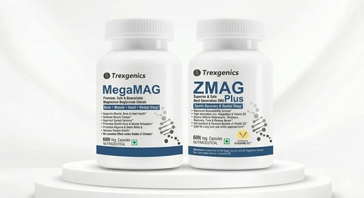 [BRSRYZT4AUBB633P] Trexgenics Magnesiuum Bisglycinate Megamag and ZMAG Plus Zinc Magnesium Bisglycinate P5P D3 Recovery, Sleep, Immunity, Heart Health