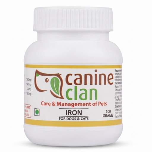 [BRSRE2YPDIIRY3QZ] (Iron) - for Dogs & Cats | for Lethargy, Pale Gum, Panting, Low Appetite, Weight Loss & Poor Coat Health in Pets | 100 Grams