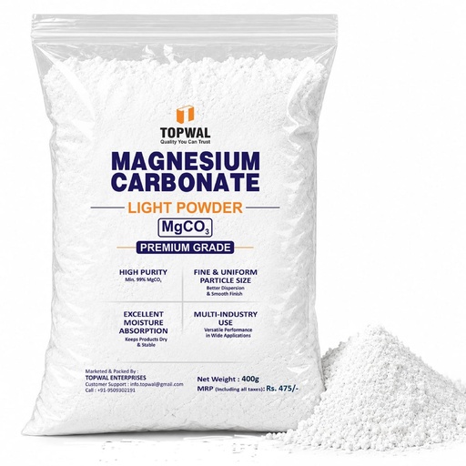 [BRSRYGQTA57R4E3X] Magnesium Carbonate Light (MgCO₃) Powder, 400g