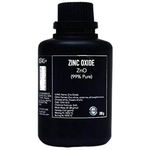 [BRSWGYD2AUMRGCTK] CERO ® ZINC OXIDE 99% Pure [ZnO] CAS: 1314-12-2 (200g)