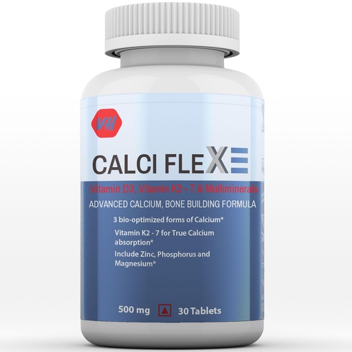[BRSW2BQFO4PRGYLF] Calcium And Vitamin D3 Tablets | Calcium Tablets for Women & Men | Magnesium Zinc Supplement With Vitamin D3 + K2 MK7 To Support Bones health, Joints & Immunity CALCIFLEX by Vitaminhaat - 30 Tablets