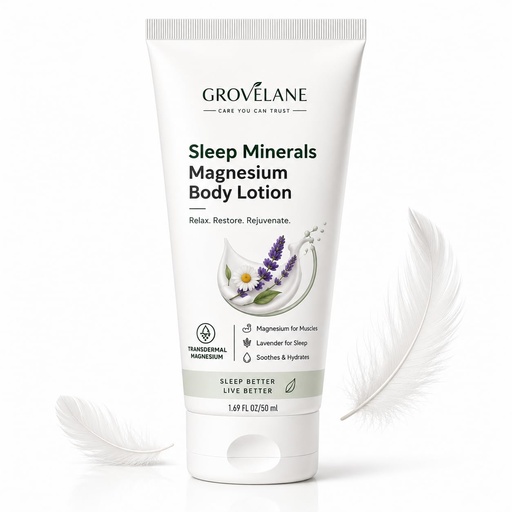 [BRSRYGT5AAMAYCTJ] GroveLane Magnesium Body Lotion for Sleep & Muscle Relaxation, 50 ml