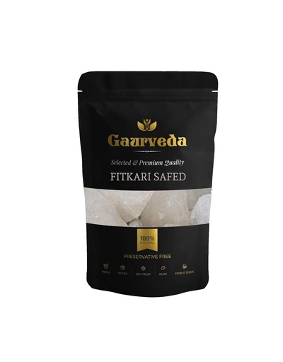 [BRSRAEIKPIPR6HL5] Gaurveda Fitkari Safed - Phitkari Safed - Potassium Alum - Alum White - Natural (1000 Grams)