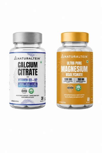 [BRSRYFIOOEPBSCDH] Naturaltein Bone & Muscle Support Duo | Calcium + Magnesium Wellness Combo
