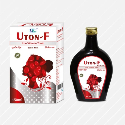 [BRSRMFQOBYHAMCLG] Usine Uton-F Iron Vitamin Syrup (Sugar Free) | Increase Red Blood Cells | Enhance Vitamin & Mineral | Gmp Certified | 100% Ayurvedic - Syrup