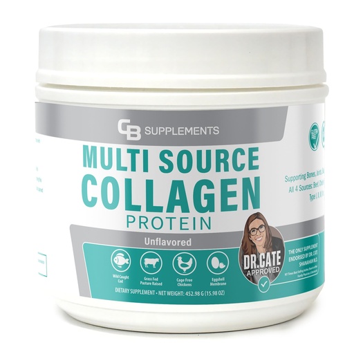 [BRSW2GL3OYGRO234] CB Supplements Multi Collagen Protein – Hydrolyzed Collagen for Joint, Skin, Gut, Hair & Nail Health – Unflavored Powder with Types I, II, III, V & X – Grass-Fed & Clean – 58 Servings