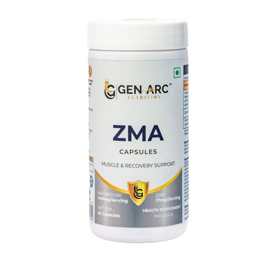 [BRSRYYIPAV4GEE3D] ZMA Capsules | Zinc, Magnesium & Vitamin B6 Formula | Supports Muscle Recovery, Restful Sleep, Strength & Immune Health | Vegetarian Capsules | 60 Capsules