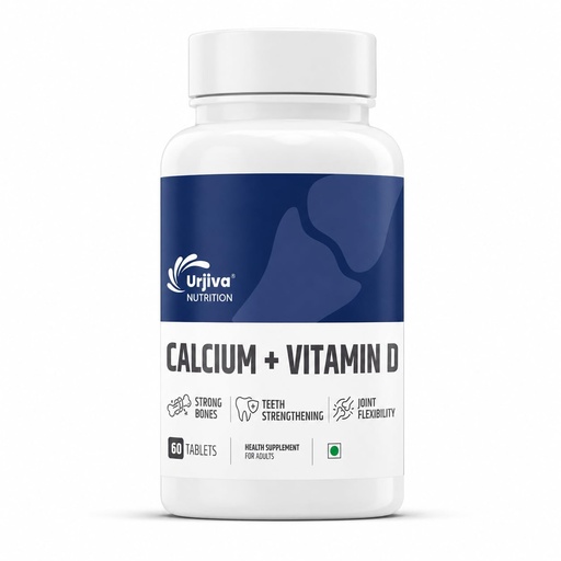 [BRSRYYDYOIFB6DQV] Calcium + Vitamin D Tablets | 60 Tablets | For Bones, Joints & Muscle Care | Supports Immunity | Daily Mineral Blend for Strong Bones & Overall Wellness