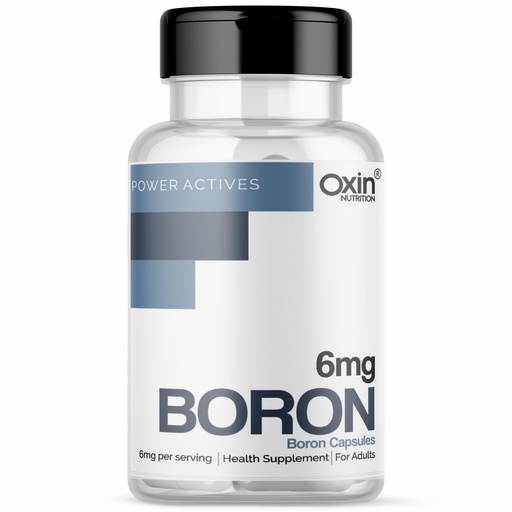 [BRSRYGAODEDRMETU] Oxin Nutrition Boron 6mg Capsules, 60 Veg. Capsules