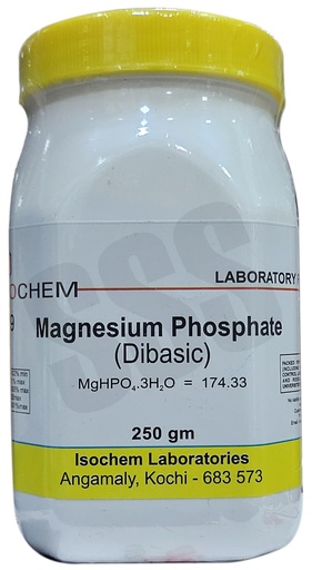 [BRSWYAIBCAPQEDTJ] ISOCHEM Magnesium Phosphate (Di Basic) 250 GM Assay 98-102% Min