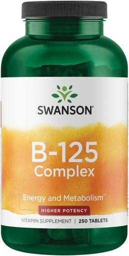 [BRSWGYL4PIMWY2DA] Swanson Vitamin B-125 Complex 250 Tabs
