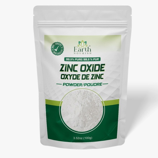 [BRSRGBQ3CUBQYDYV] Zinc Oxide Powder - 100g / 3.52 Oz | Non-Nano Uncoated Cosmetic Grade for DIY Lotion, Cream, Deodorant, Soap Making & Personal Care Applications
