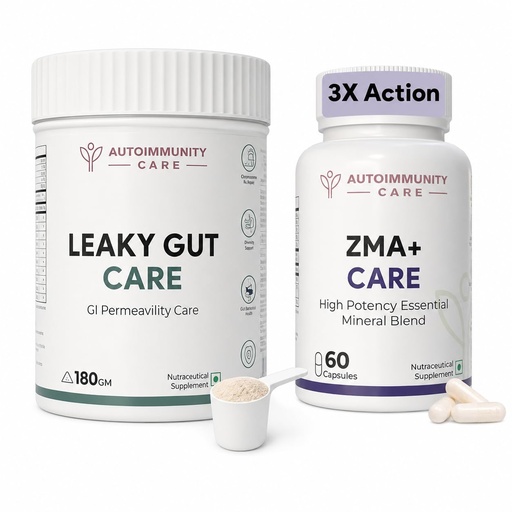 [BRSRYZL5BAMB4C3G] Autoimmunity Care ZMA Care and Autoimmunity Care Leaky Gut Care Supplement Bundle