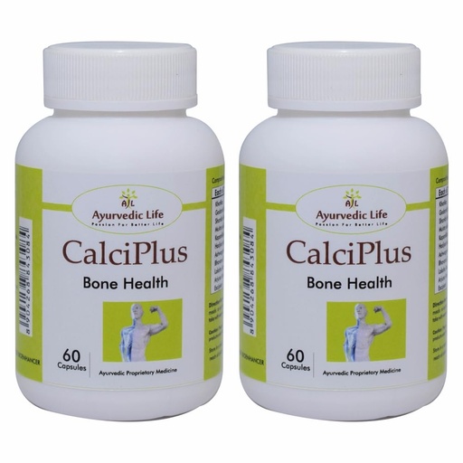 [BRSWYAALCNYBQAY3] Ayurvedic Life Calcium Supplement CALCI PLUS 60 Capsules Pack of 2