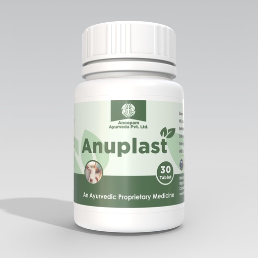 [BRSRAYIKPINQI23B] Anoopam Ayurveda Anuplast Tablet | Promotes Fracture Healing & Increases Bone Density