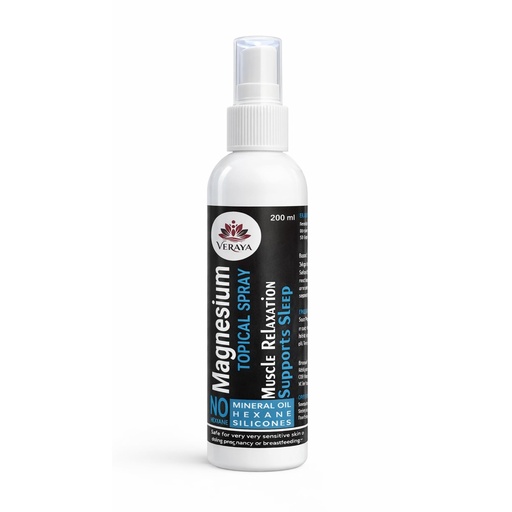 [BRSRGAABOYCWCDLF] Magnesium Oil Spray, Topical Application, 200 ml, Muscle Recovery and Sleep Support, Fast Absorbing, Unflavoured