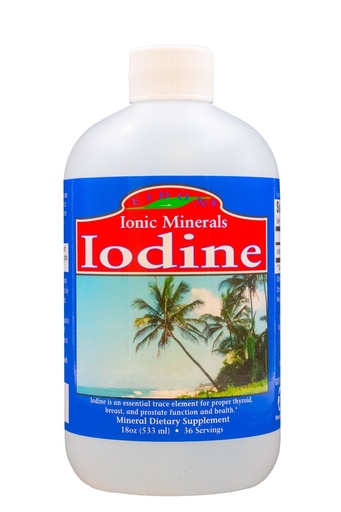 [BRSWIYT3PMDA4DY5] Eidon Ionic Minerals Potassium Iodide Supplement - Liquid Iodine Drops, Supports Energy Levels and Thyroid Health, Bioavailable, No Additives or Preservatives - Potassium Iodide Drops, 18 oz