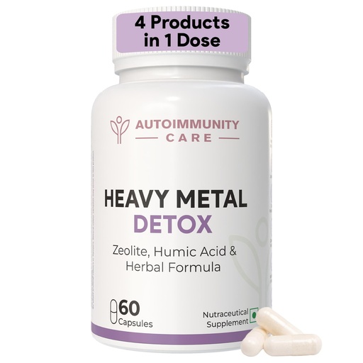 [BRSROATQCMBGAAY2] Autoimmunity Care: Heavy Metal Detox Capsules - Supports Optimal Energy, Liver Health, Immune Defense & Reduced Inflammation, Liver Cleanse, Zeolite Clay, Activated Charcoal | 60 Capsules