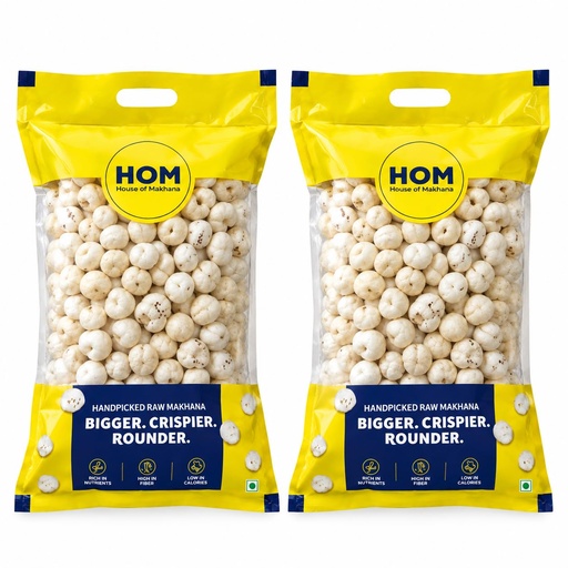 [BRSRYGDRCB5BSFDZ] H O M House Of Makhana | Premium Plain Phool Makhana | Fox Nuts | 500g