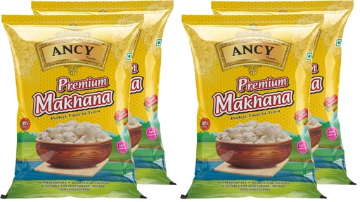 [BRSRYZAOOR4G2DT7] Ancy Makhana 500 Grams (2 X 250 Grams) Fit for Fasting Crunchy and Gluten-Free Fox Nuts Rich in Protein Ideal for Healthy Snacking Phool Makhana for Roasting & Cooking (Pack of 2)
