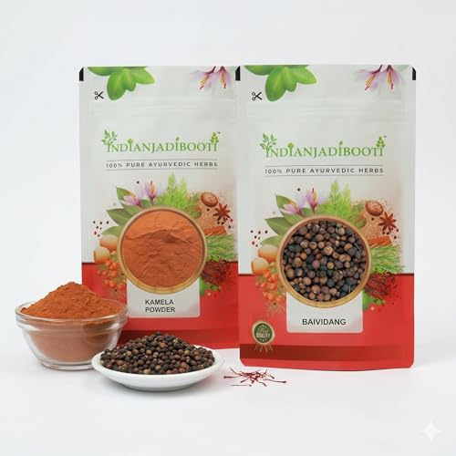 [BRSRYYITCEHAKEI2] IndianJadiBooti Elite Intestinal Detox Bundle: Kamila Powder & Baibadang – For Advanced Gut Cleansing, Microbiome Balance & Metabolic Defense – 100gm Each