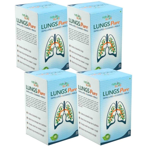 [BRSWGHYFCEDWAH3K] Nature Sure Lungs Pure Capsules for Men & Women – 4 Packs (4 x60 Capsules)