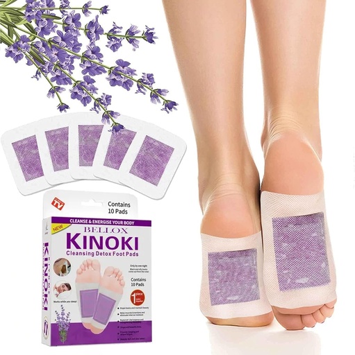 [BRSRGZIBOB5Q4DTK] Bellox Organic Health Detox Foot Patch Lavender 20 Pad, Pain Free Foot Pads for Stress Relief Sleep, Natural ingredients Toxins Cleansing Lavender Detox Foot Pads For Adhesive Foot And Body (PACK of 2 (20 Pads))
