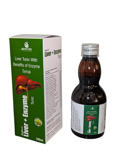 [BRSREHQ7CUFBSYL6] Mediford Liver + Enzyme Tonic, Liver Support Syrup, 200ml