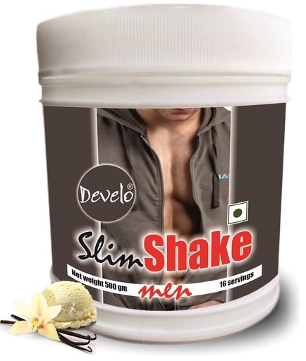 [BRSRA2YPBZYQE2DJ] Develo Men's Only Formula for Weight Management, High Protein Slim Shake – 500 g Vanilla