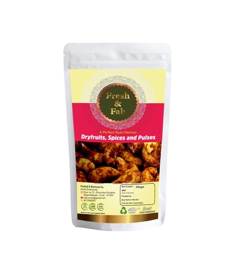 [BRSW2HQ2PN6AG2TZ] Fresh & Fab 100% Natural and Fresh Masala Flavoured Cashew |Masala Kaju|250 gm - Pack of 1