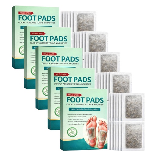 [BRSRGAYEDF5BY2TV] Herbal Detox Foot Pads for Pain Relief & Better Sleep - 10 Pcs | Natural Cleansing Patch with Bamboo Vinegar & Ginger | Quickly Absorbs Toxins & Impurities | Stress Relief & Improved Blood Circulation