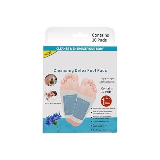 [BRSRGHY6OQDRYCTA] REPLEX Foot patch Herbal And Gentle Ingredient Detox 10 Foot Pads, Natural Ingredients for Sleep Aid, Pain Relief, Toxin Removal with Bamboo Vinegar and Acupoint Micro-Massage Technology