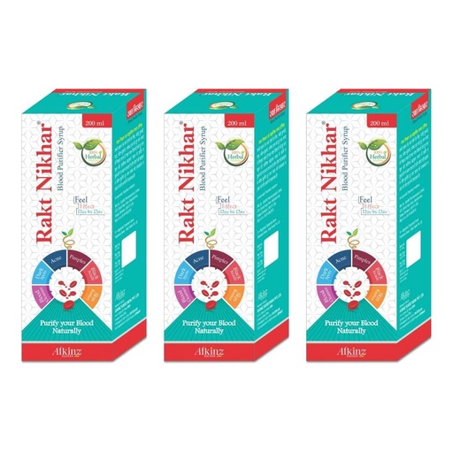 [BRSRAHAYDIIWMF3L] Rakt Nikhar Blood Purifier Syrup Herbal Wellness Blend: Nurturing Health with Traditional Ayurvedic Herbs