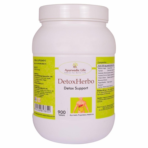 [BRSWYAALBUFB6EI3] Ayurvedic Life DETOX HERBO - 60 Detox Tablet Pack of 2