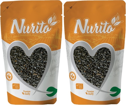 [BRSRYZAOOJYBUA35] Nurito Dried Fruits Nuts And Seeds (Sabja/Basil Seeds, 250g) (Pack of 2)