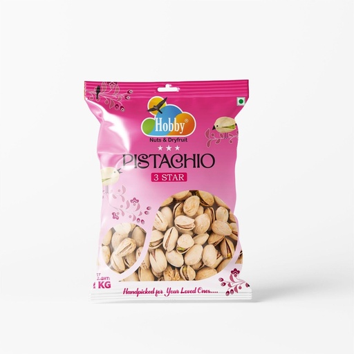 [BRSRABD4A56GC3TF] Hobby Premium 3-Star California Pistachios Whole 1kg