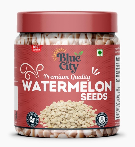 [BRSREZIPOQCB4CL2] Blue City Organic Watermelon Seeds 200g - High in Protein | Raw Tarbuj Seed for Eating | Magaj Seeds | Non - GMO | Raw seeds | Nutrients Rich | Source of antioxidants