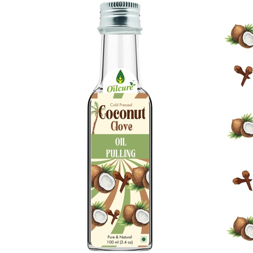 [BRSREFAHO4MBQG36] Coconut Clove Oil Pulling | 100 ml Each | Cold Pressed Oil | Pack of 2